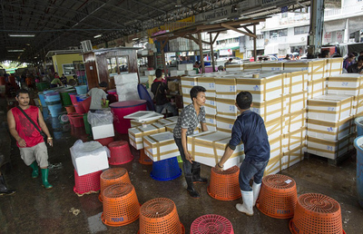 泰國(guó)海產(chǎn)品工廠雇黑工 每日工作16小時(shí)(高清組圖) 銷售